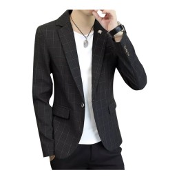 訂購男士格子西裝    設計修身小西服   潮流休閒上衣服外套    格仔西裝   聚酯纖維84.9% 粘膠纖維(粘纖)15.1%   SKMS104 訂購男士格子西裝    設計修身小西服   潮流休閒上衣服外套    格仔西裝   聚酯纖維84.9% 粘膠纖維(粘纖)15.1%   SKMS104